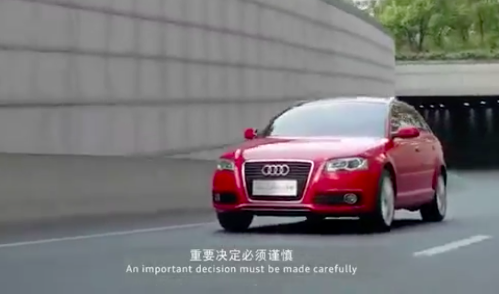 Quang cao Audi bi chi trich tai Trung Quoc hinh anh
