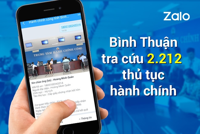 nhận kết quả đăng ký kết hôn qua Zalo ảnh 1 nhan ket qua dang ky ket hon qua Zalo anh 1