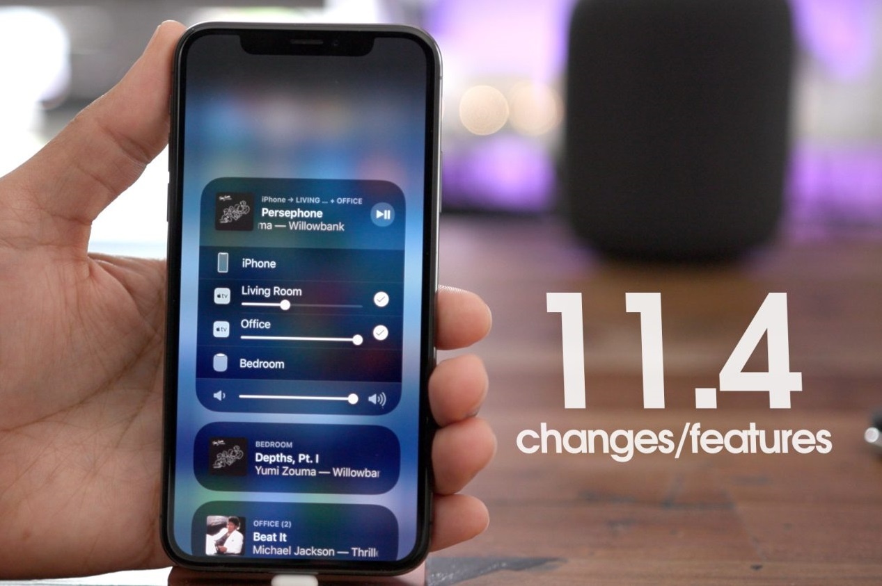 iOS 11.4 phat hanh - ho tro AirPlay 2, tin nhan tren iCloud hinh anh