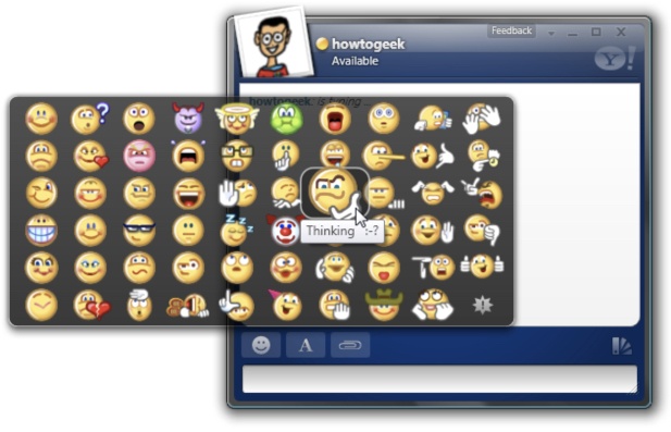 Hoi sinh bo emoticon cua Yahoo! Messenger tren may tinh hinh anh