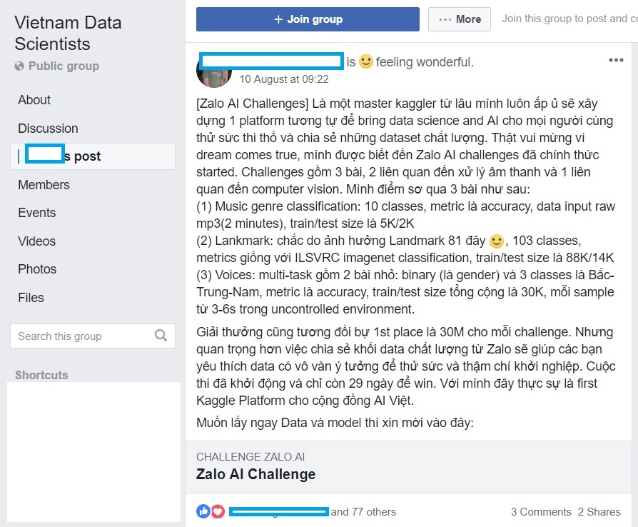 Zalo AI Challenge anh 2