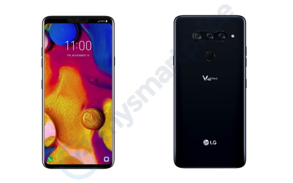 LG V40 co the trang bi 5 camera, man hinh khuyet dinh hinh anh