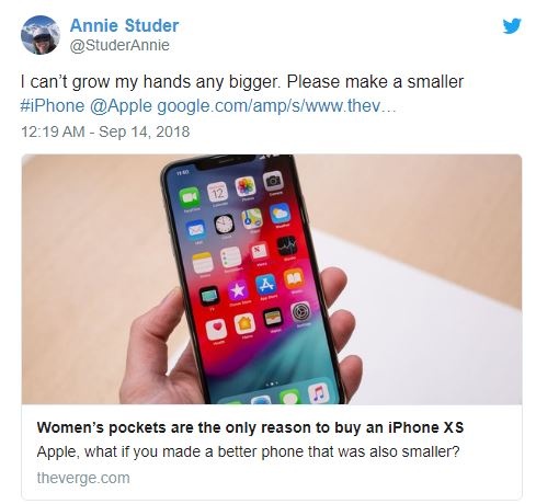 iPhone man hinh lon gay kho khan cho phu nu anh 1