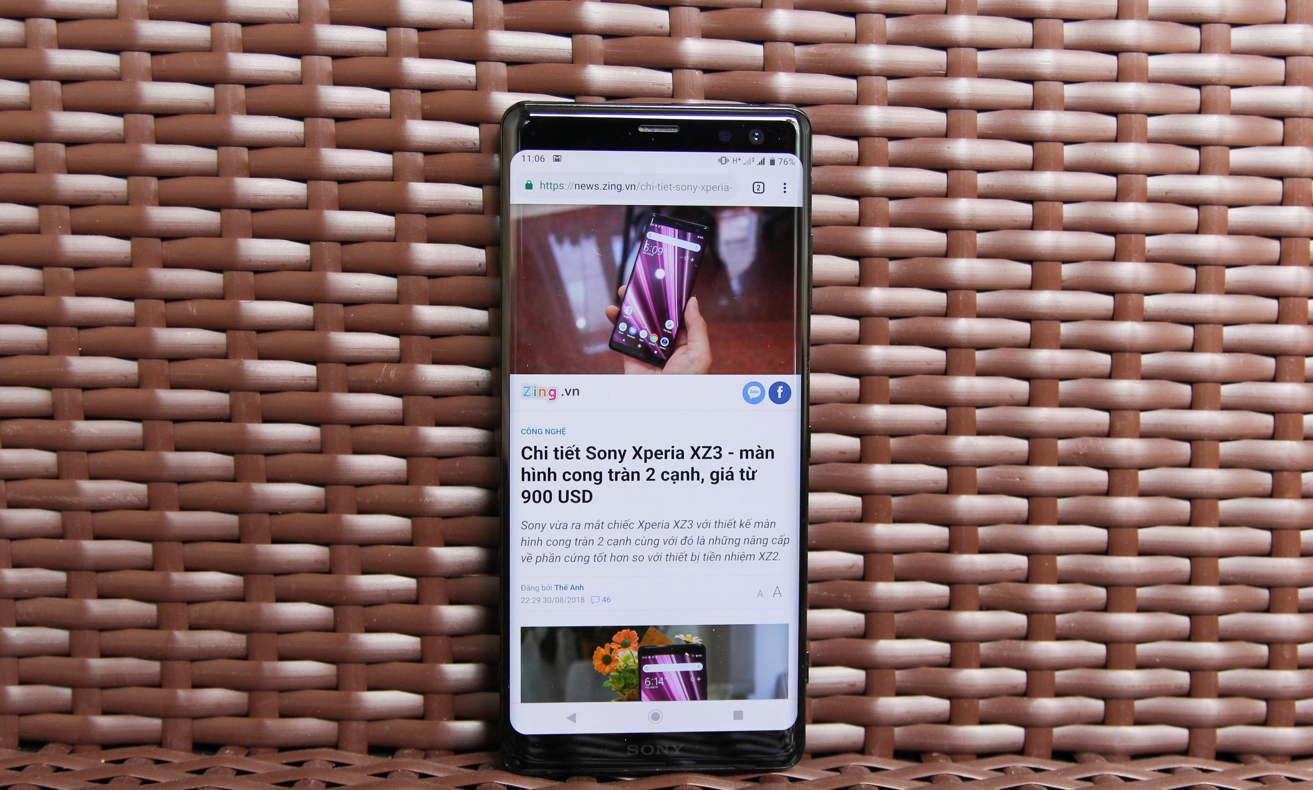 đánh giá Sony Xperia XZ3 ảnh 9 danh gia Sony Xperia XZ3 anh 9