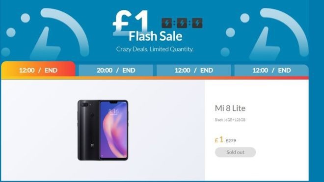 Flash sale xiaomi 1 euro anh 1