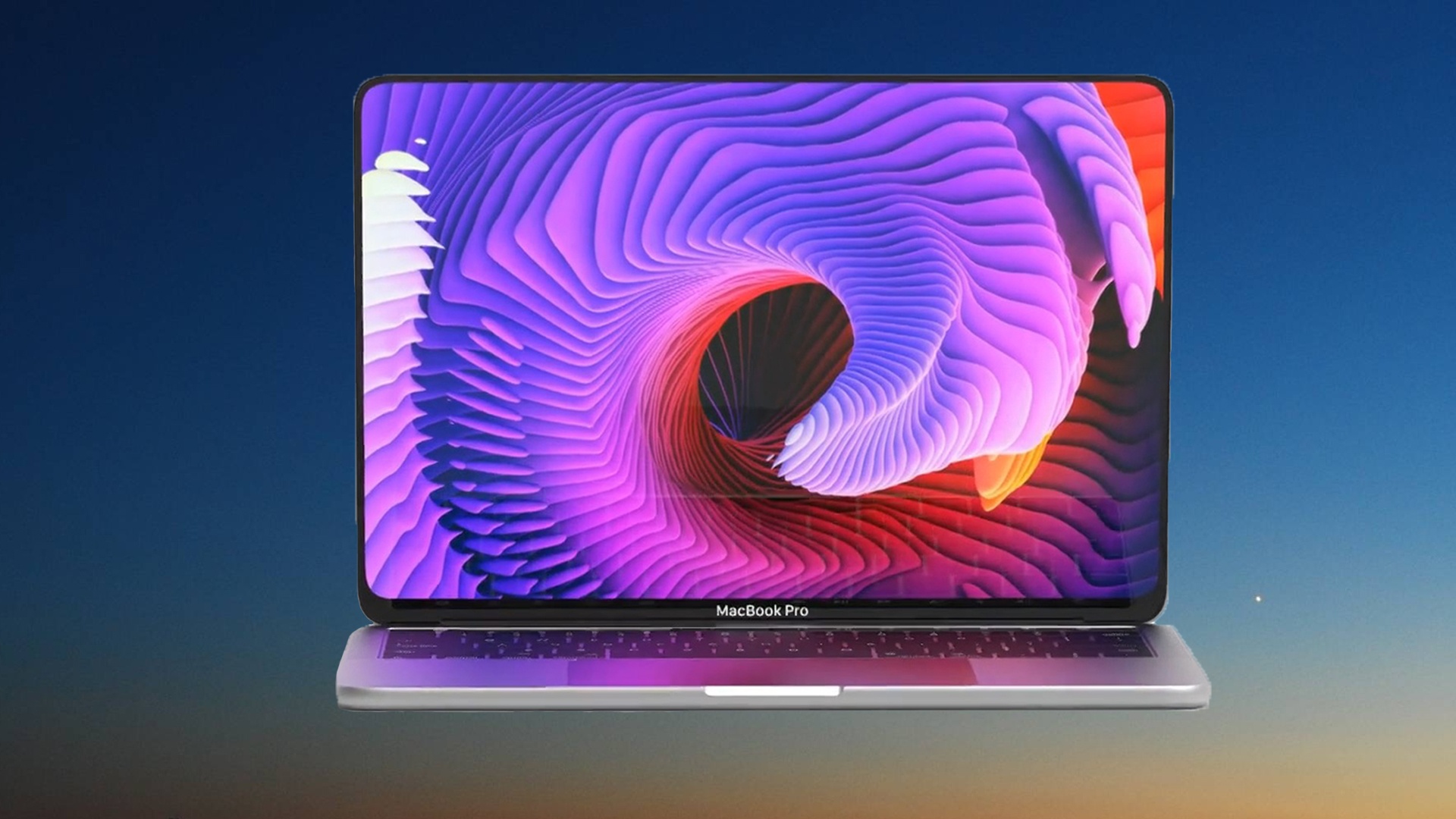 Concept MacBook Pro voi man hinh tran vien, ho tro Face ID hinh anh