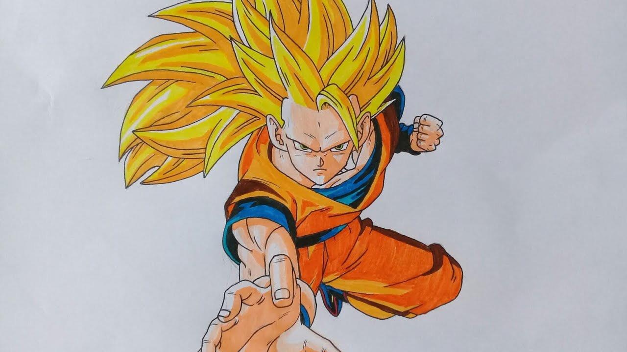 Ve Son Goku Super Saiyan 3 bang Paint nhu that hinh anh