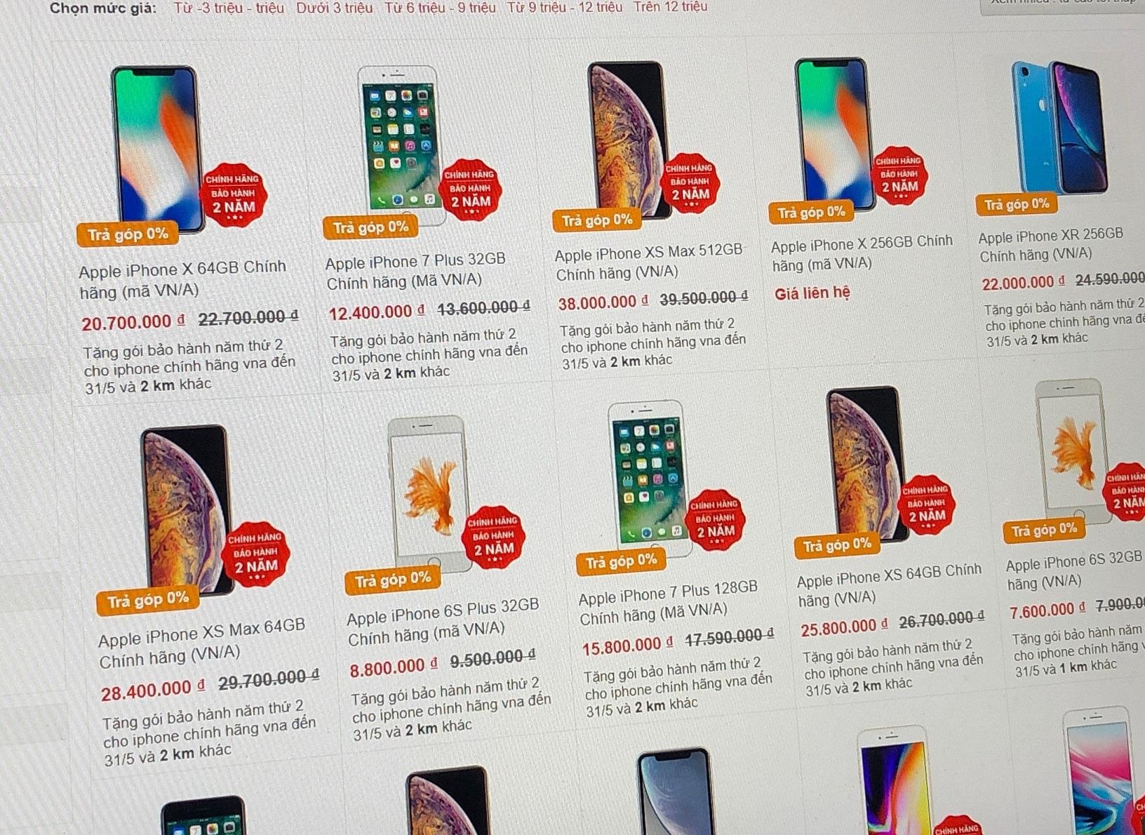 nhieu cua hang ngung ban dien thoai xach tay anh 1