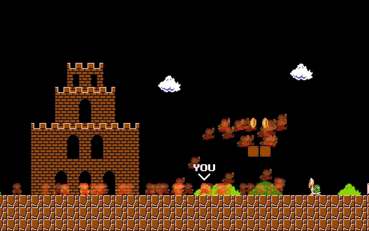 Choi thu tua game Super Mario theo phong cach battle royale hinh anh