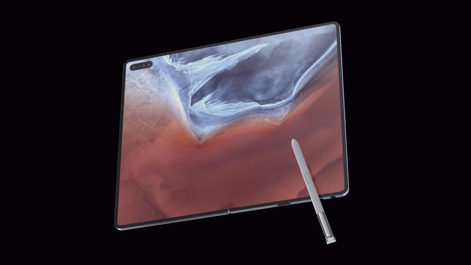Galaxy Fold 2 se co man hinh 8 inch, ho tro but S Pen hinh anh