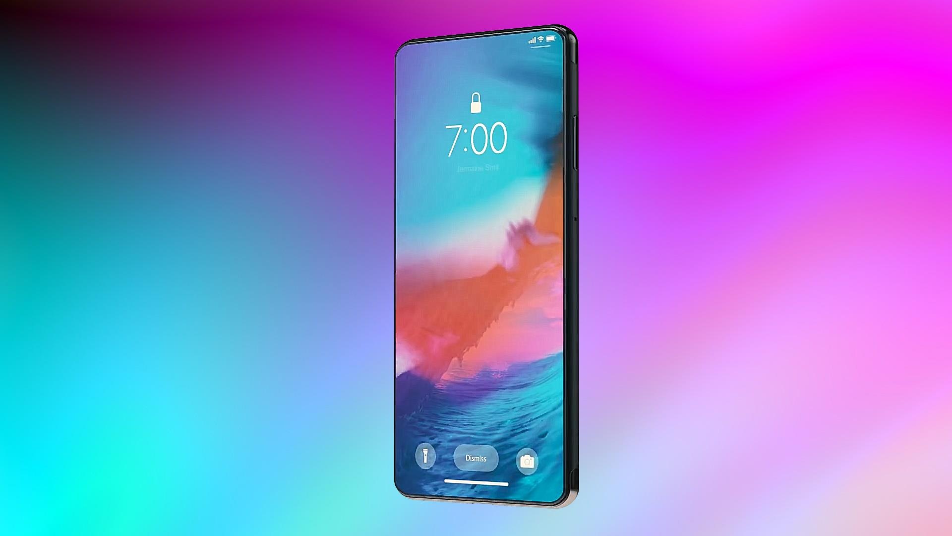 Ban dung iPhone Pro - camera selfie an duoi man hinh, van tay sieu am hinh anh