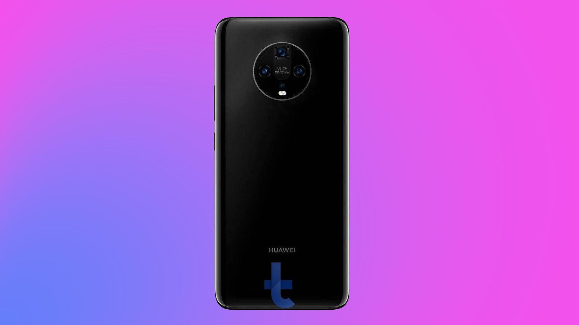 Huawei Mate 30 Pro se co 4 camera xep vong tron? hinh anh
