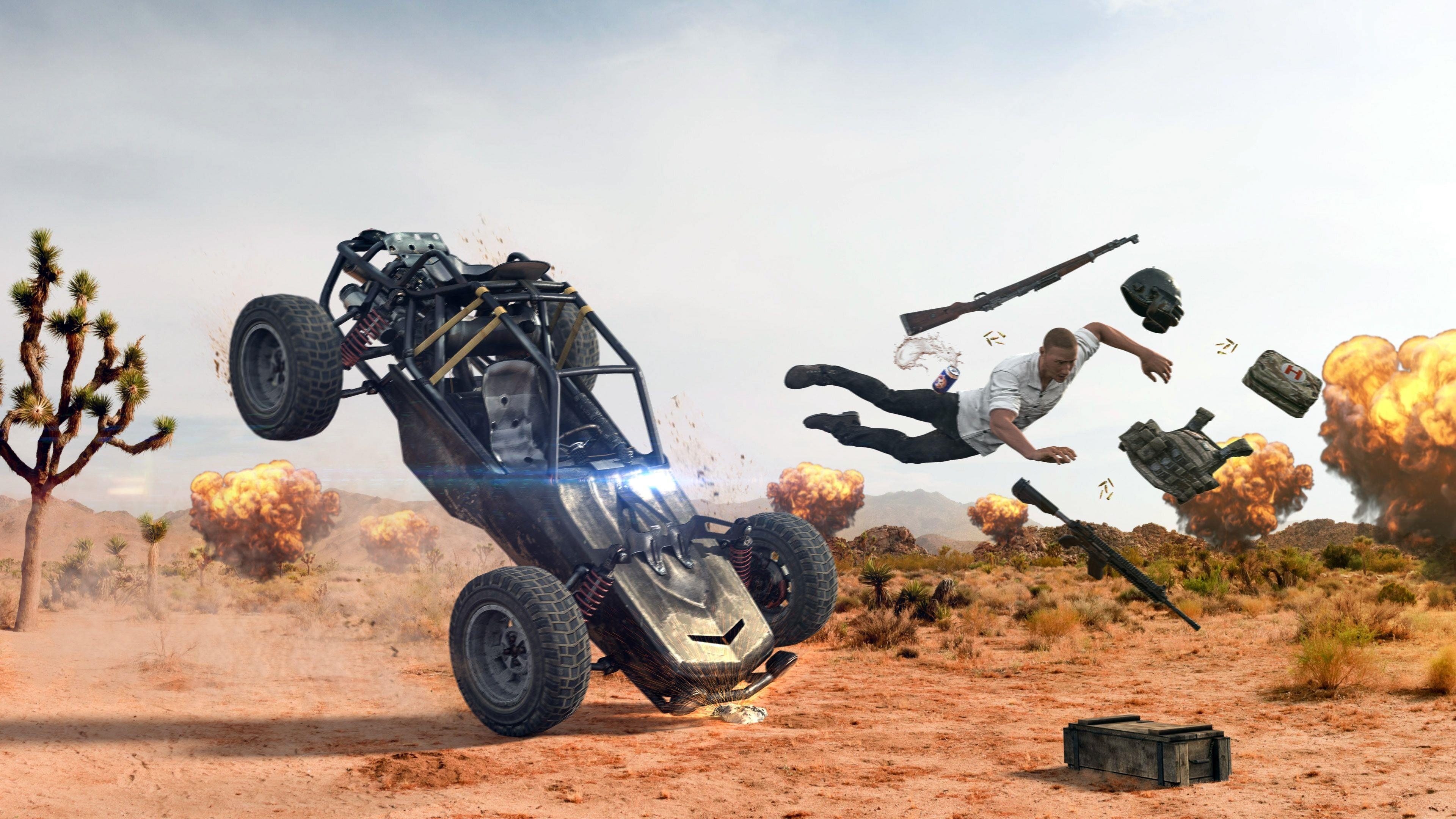 Tu che 'sieu xe' Buggy trong PUBG Mobile, chay thu tren duong tuyet hinh anh