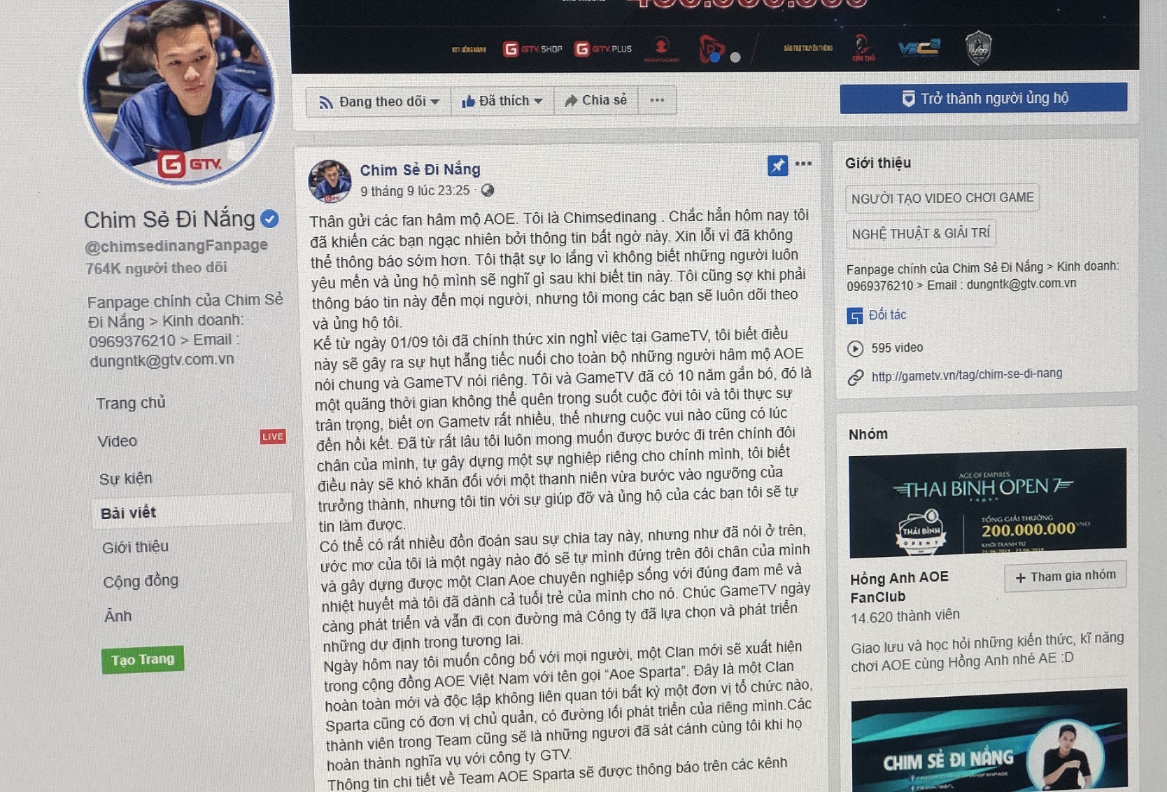 giai AOE Viet Nam Open tam hoan anh 2