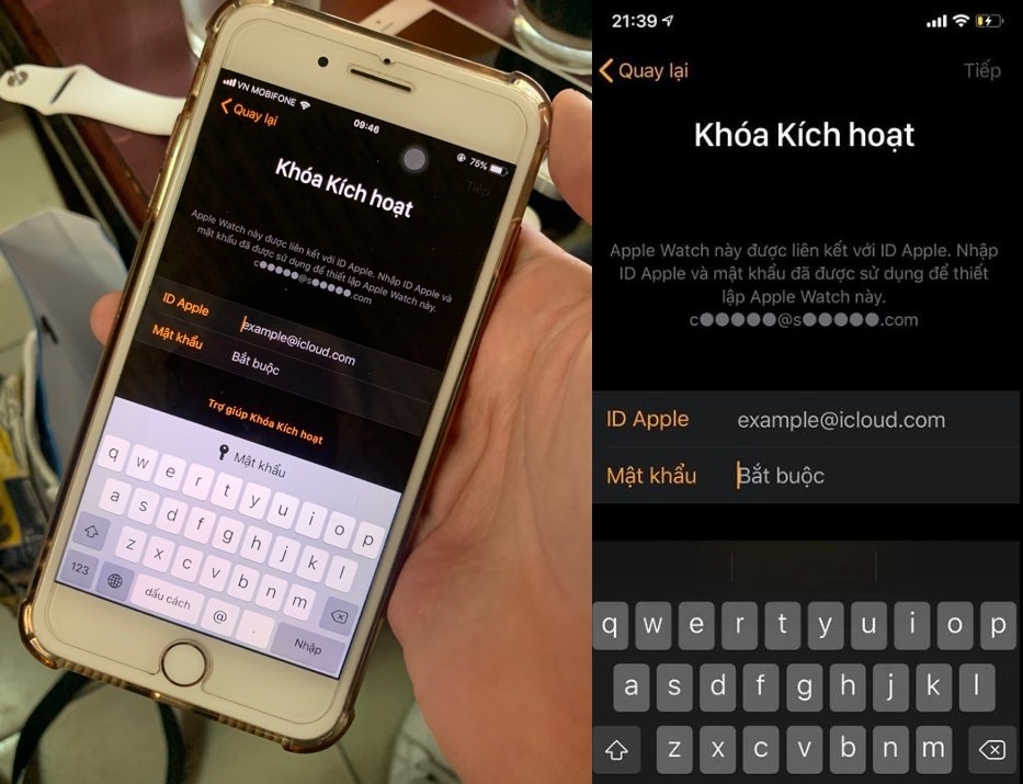 Apple watch bi khoa iCloud anh 1