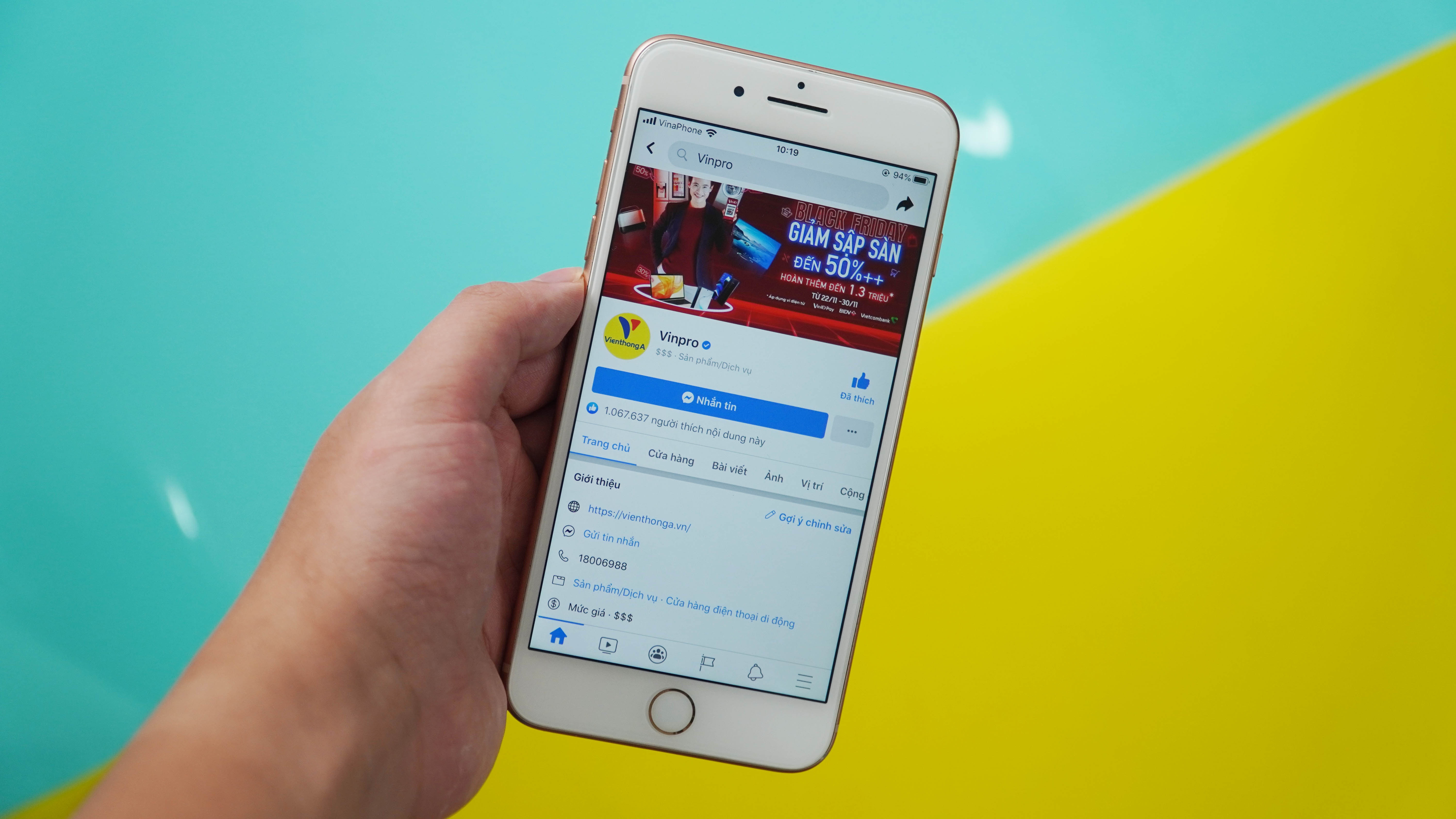 Fanpage Vien thong A doi ten thanh Vinpro anh 1