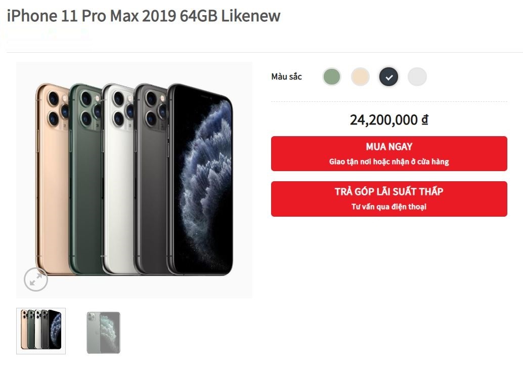 iPhone 11 Pro Max giam gia anh 1