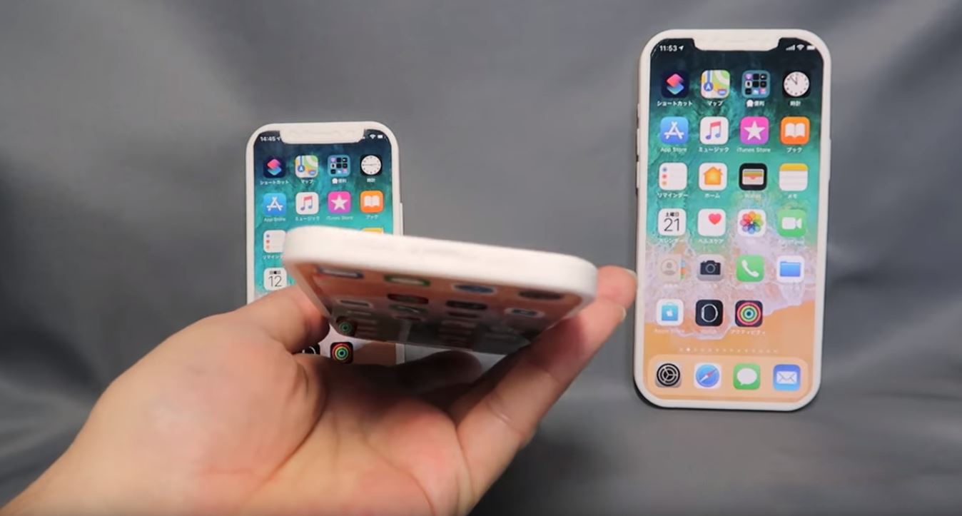 Mo hinh 3 chiec iPhone 12 hinh anh