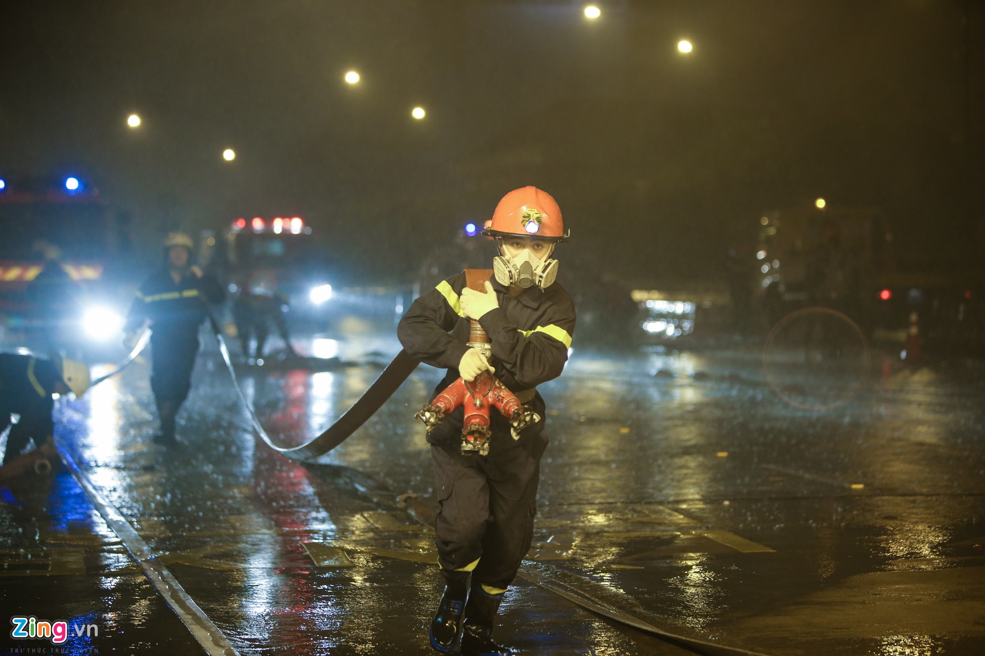 Dien tap chua chay o ham Thu Thiem anh 2