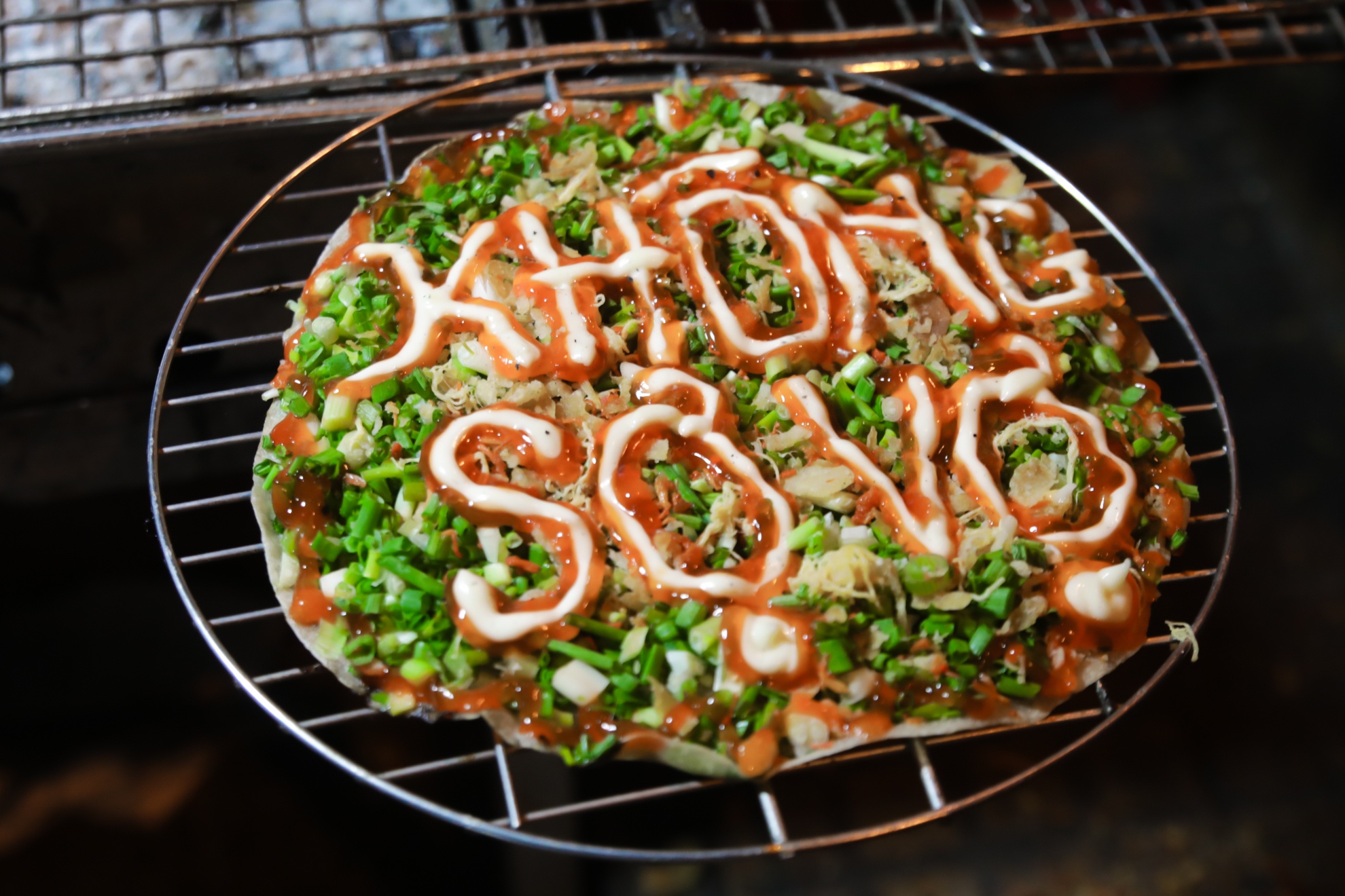 Banh trang nuong 'khong so vo' hom hinh o Da Lat hinh anh