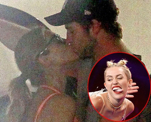 Liam hon bo moi ngay sau khi chia tay Miley hinh anh