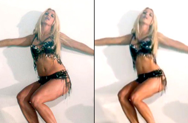 Britney Spears lo than hinh beo trong video moi hinh anh