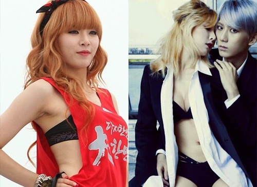 HuynA va nhung man khoe do lot boc lua tren san khau hinh anh