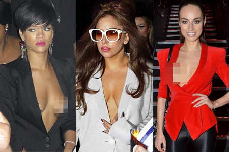 My nhan bi che xau khi dien vest hinh anh