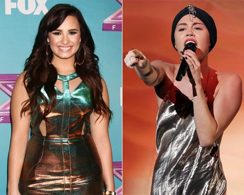 Miley thay the Demi Lovato lam giam khao X Factor? hinh anh