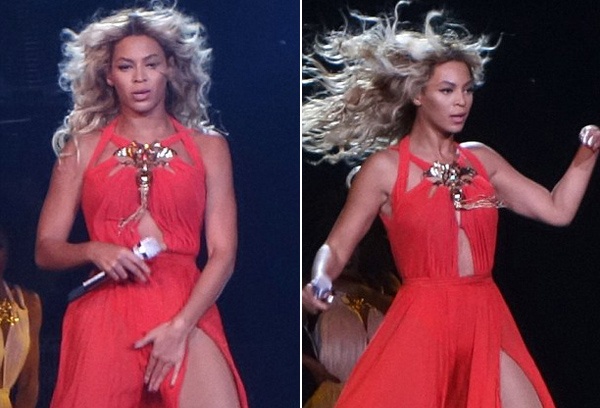 Beyonce hanh dong khieu khich tren san khau hinh anh