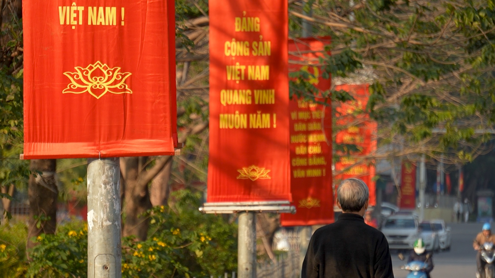 Ha Noi trang hoang chao mung Dai hoi Dang XIII hinh anh