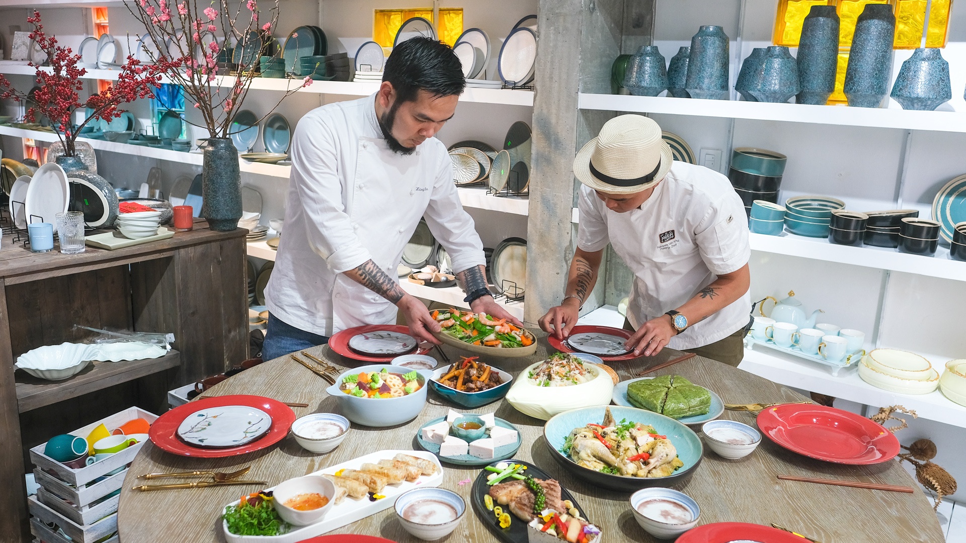 Mam co Tet doi vi voi bo Wagyu, ca hoi Na Uy hinh anh