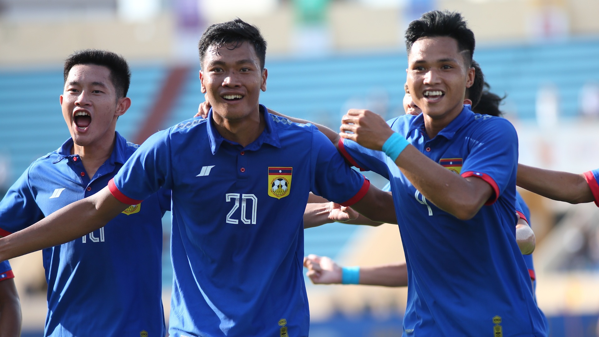 U23 Lao an mung cam xuc sau ban thang dau tien tai SEA Games 31 hinh anh