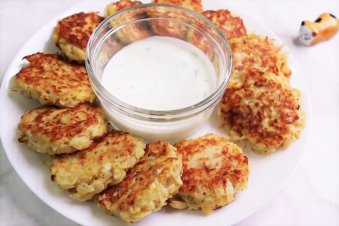 Lam bap cai chien trung an kem sot hap dan hinh anh