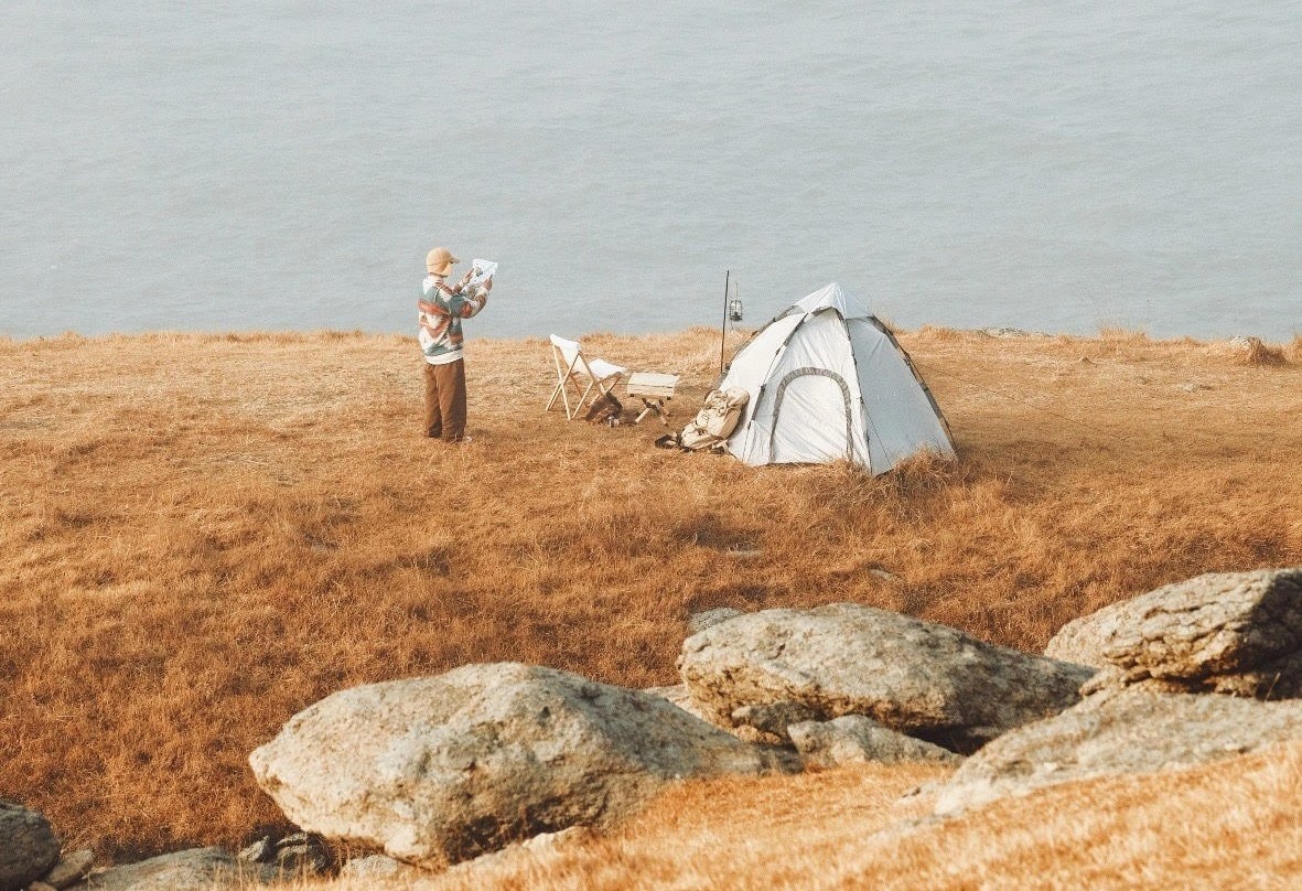 Cam trai tren dao Gureopdo mua co chay hinh anh