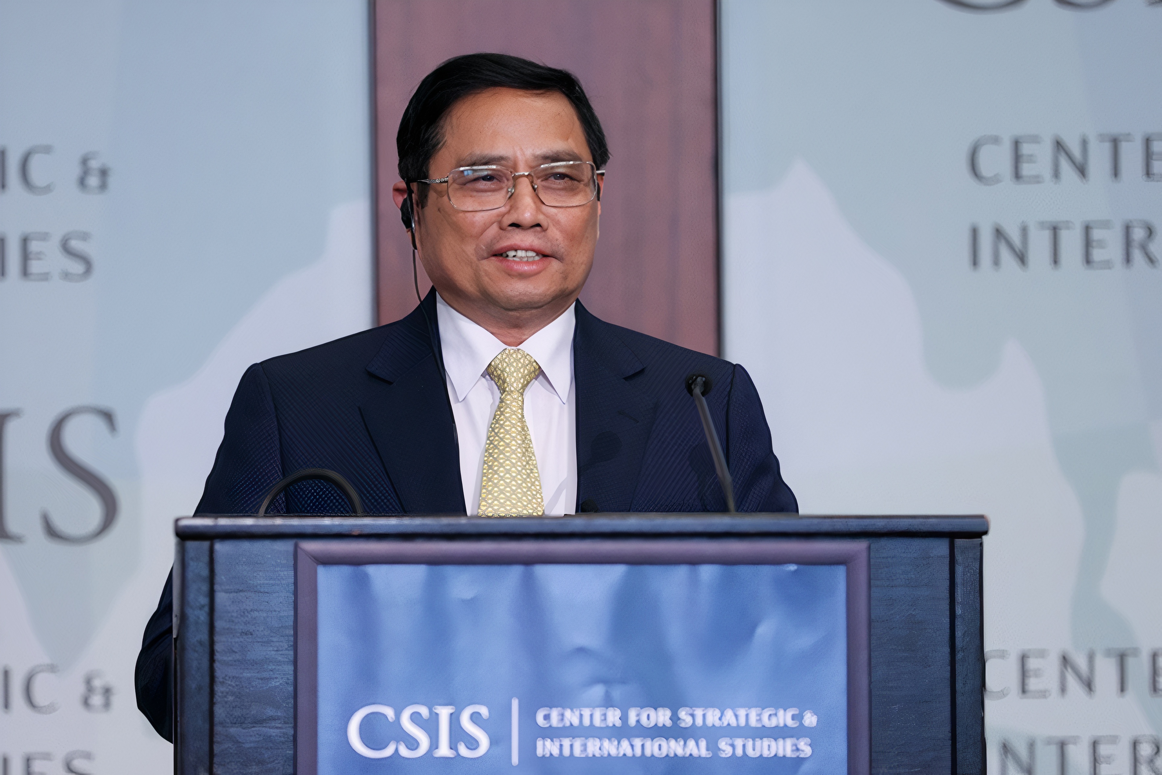 Thủ tướng Phạm Minh Chính tại CSIS ảnh 1 Thu tuong Pham Minh Chinh tai CSIS anh 1
