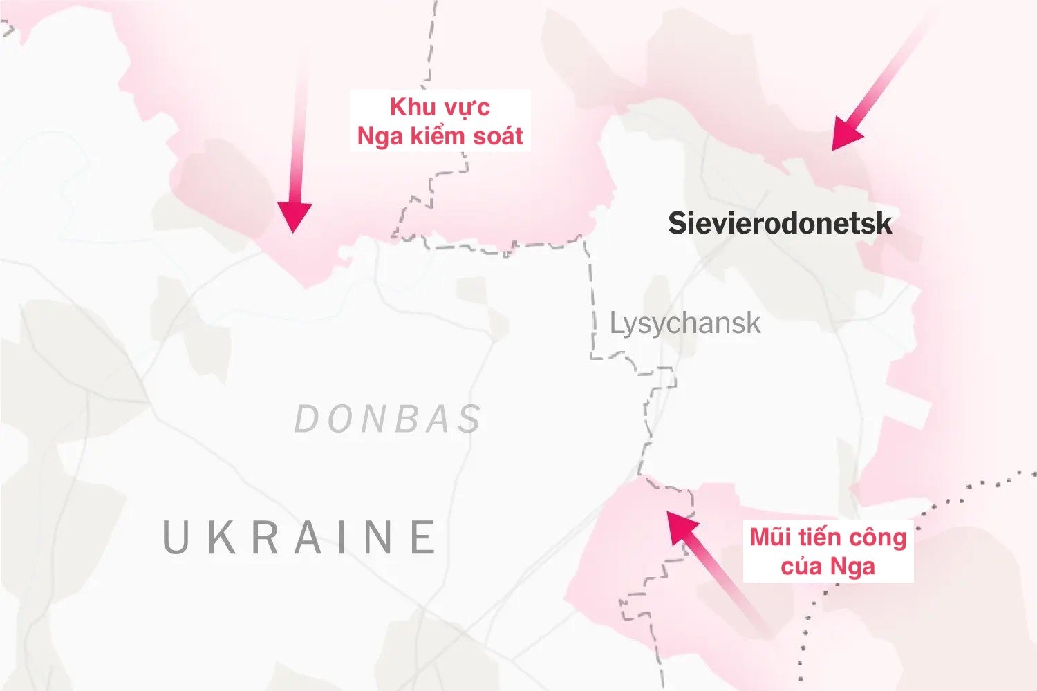 Nga bao vay Sievierodonetsk hinh anh