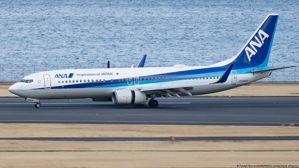 May bay Boeing 737-800 quay dau o Nhat vi nut cua so buong lai hinh anh