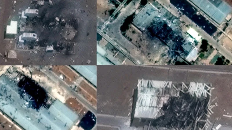 Anh ve tinh cho thay thiet hai tai co so hat nhan quan trong cua Iran hinh anh