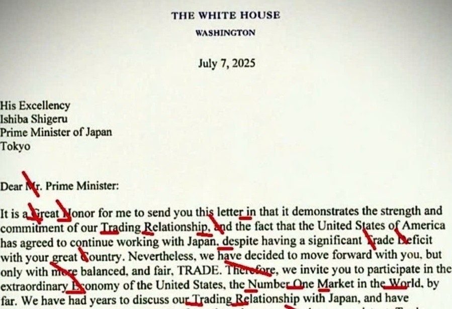 Thu thong bao thue cua ong Trump day loi chinh ta, ngu phap hinh anh