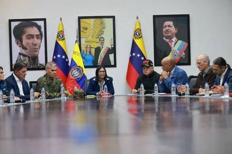 Con trai ong Maduro va nguoi dan Venezuela ung ho ba Rodriguez hinh anh