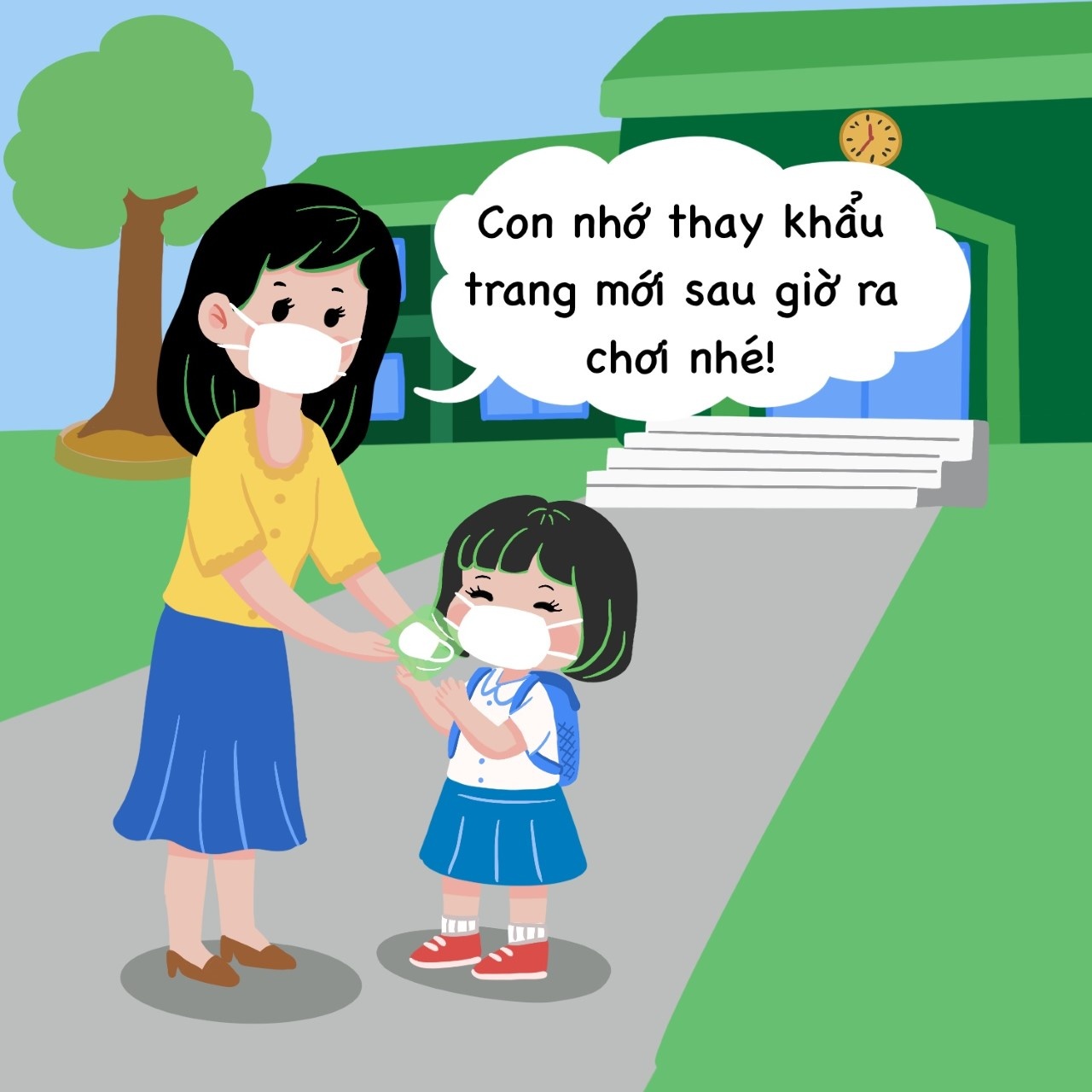 đến trường thời Covid-19 ảnh 2 den truong thoi Covid-19 anh 2