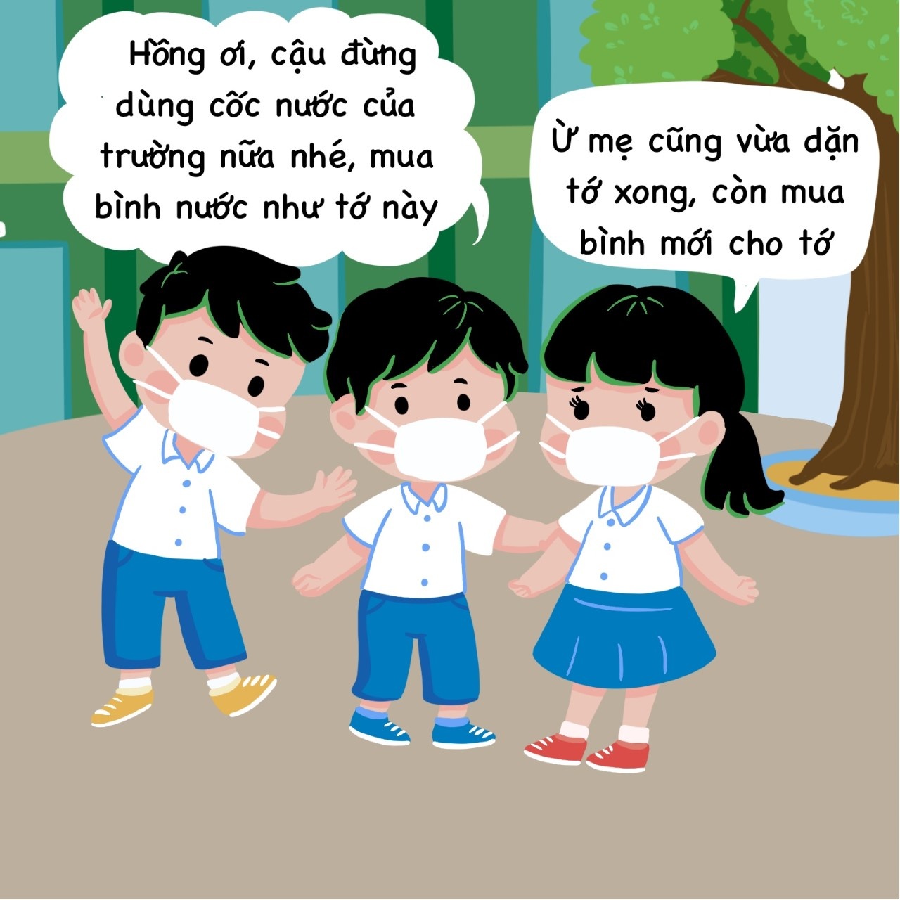 đến trường thời Covid-19 ảnh 4 den truong thoi Covid-19 anh 4