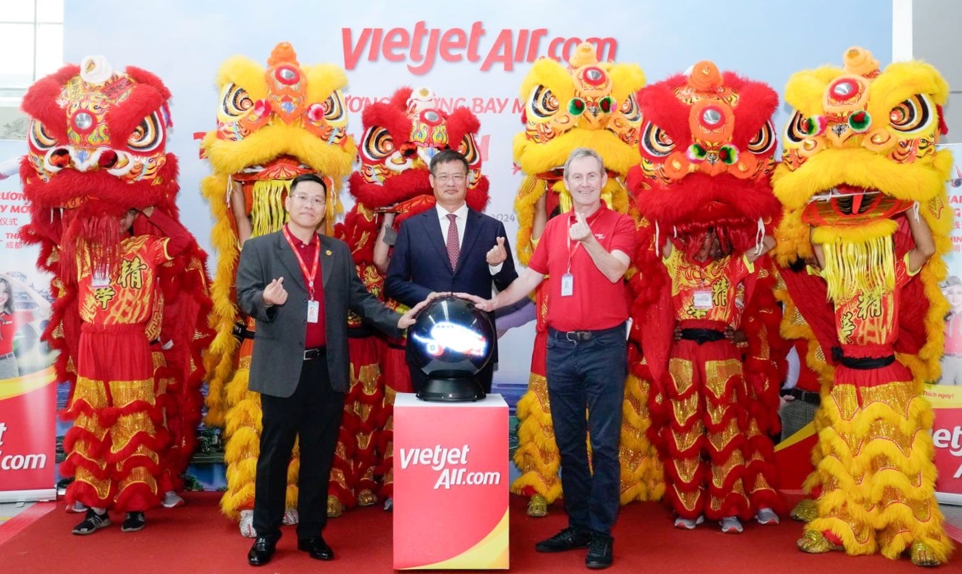 Vietjet,  Duong bay moi anh 1