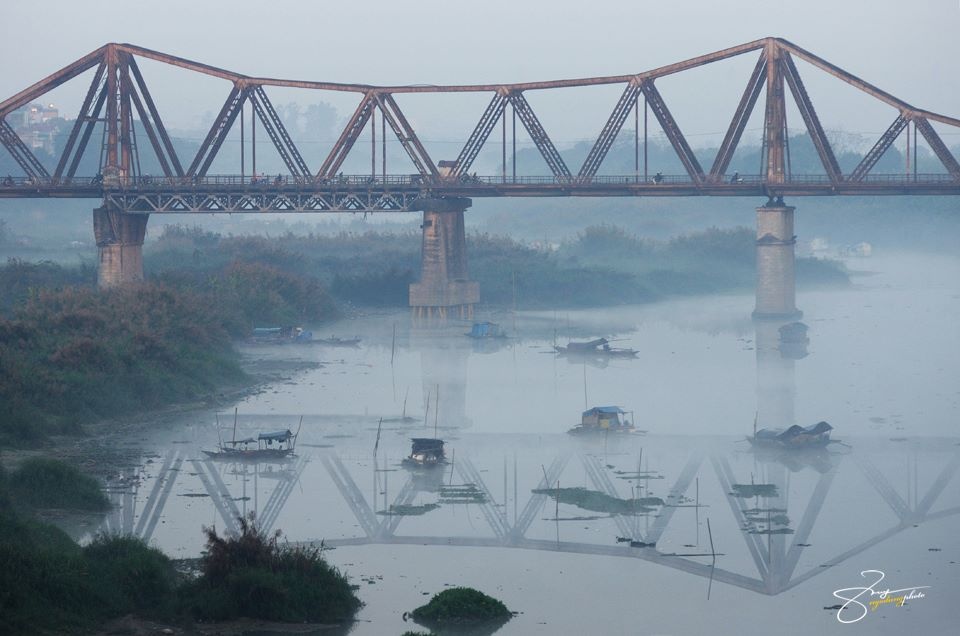 Vẻ đẹp bình dị của cầu Long Biên ảnh 9 Ve dep binh di cua cau Long Bien anh 9