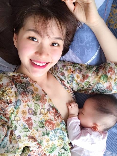 A hau Diem Trang sau sinh anh 2