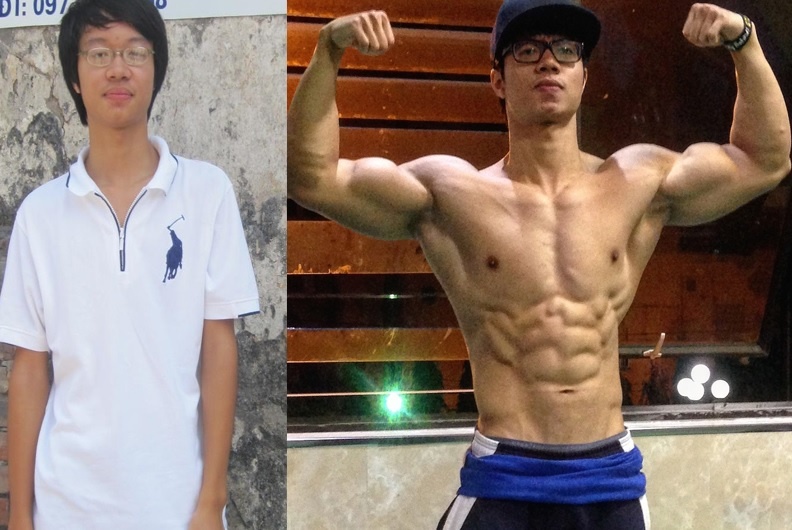 Su thay doi sau 6 nam tap gym cua 9X tung nang hon 50 kg hinh anh