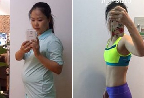 Phuong phap giup me hai con giam 30 cm vong bung sau sinh hinh anh