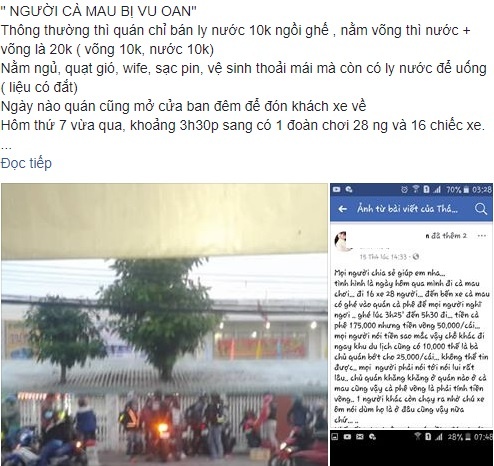 nhóm phượt 28 người tố chủ quán nước 'chặt chém' ảnh 3 nhom phuot 28 nguoi to chu quan nuoc 'chat chem' anh 3