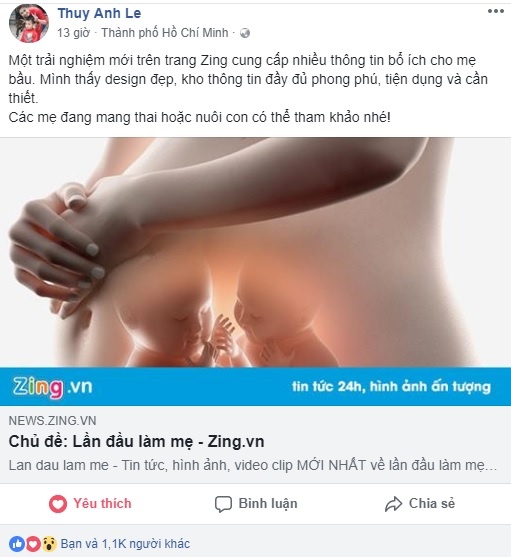 Lần đầu làm mẹ của hot mom Thủy Anh ảnh 2 Lan dau lam me cua hot mom Thuy Anh anh 2